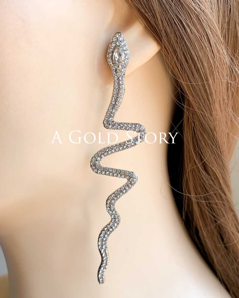 MEDUSA EARRINGS SILVER