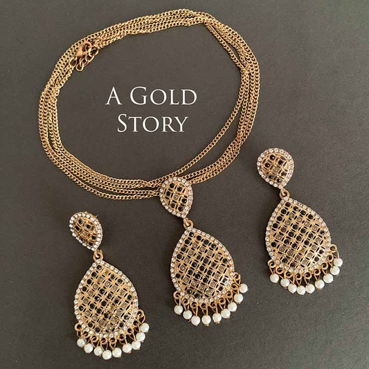 CALISTA NECKLACE SET BLACK