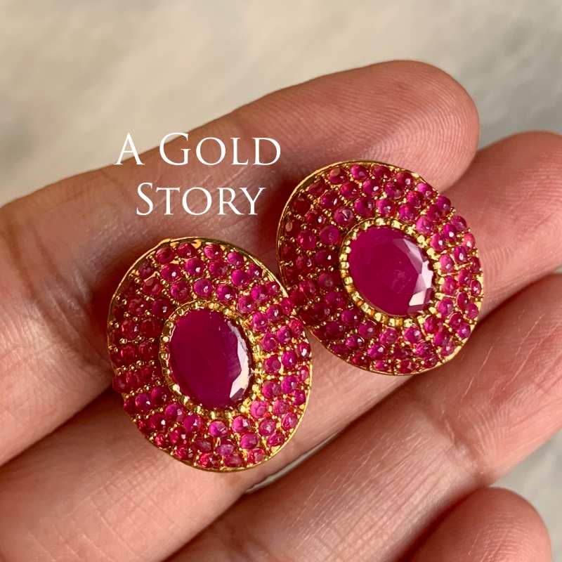 AFRA PENDANT SET RUBY