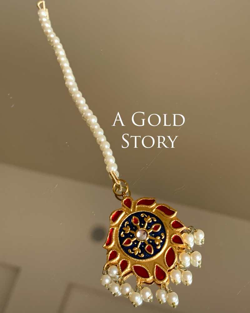 AMAYA MEENAKARI EARSUDS RED & BLUE