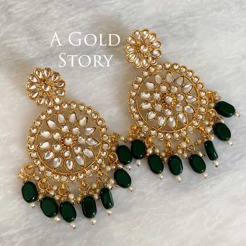 MAHUM EARRINGS EMERALD GREEN