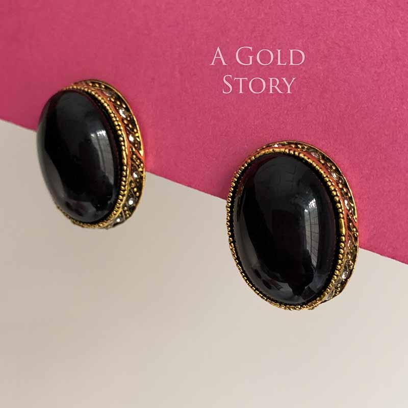 NEHA EARRINGS BLACK