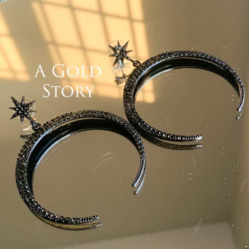 CHAAND EARRINGS BLACK