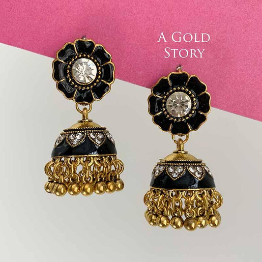 NISHA MEENAKARI JHUMKAY BLACK