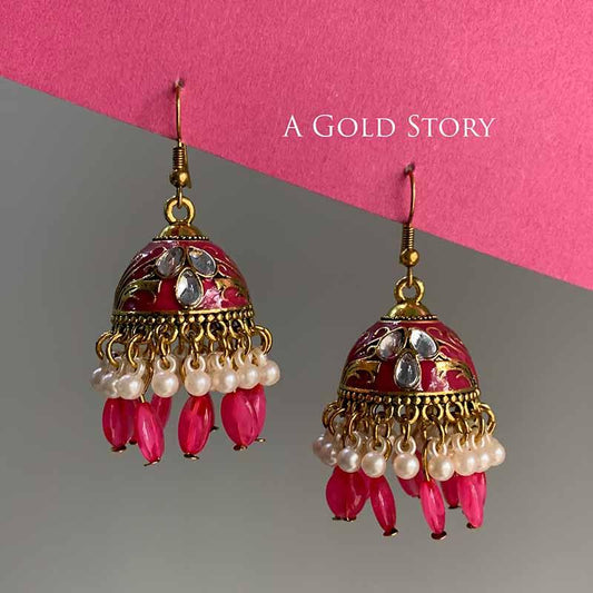 AMRYA JHUMKIS MAGENTA