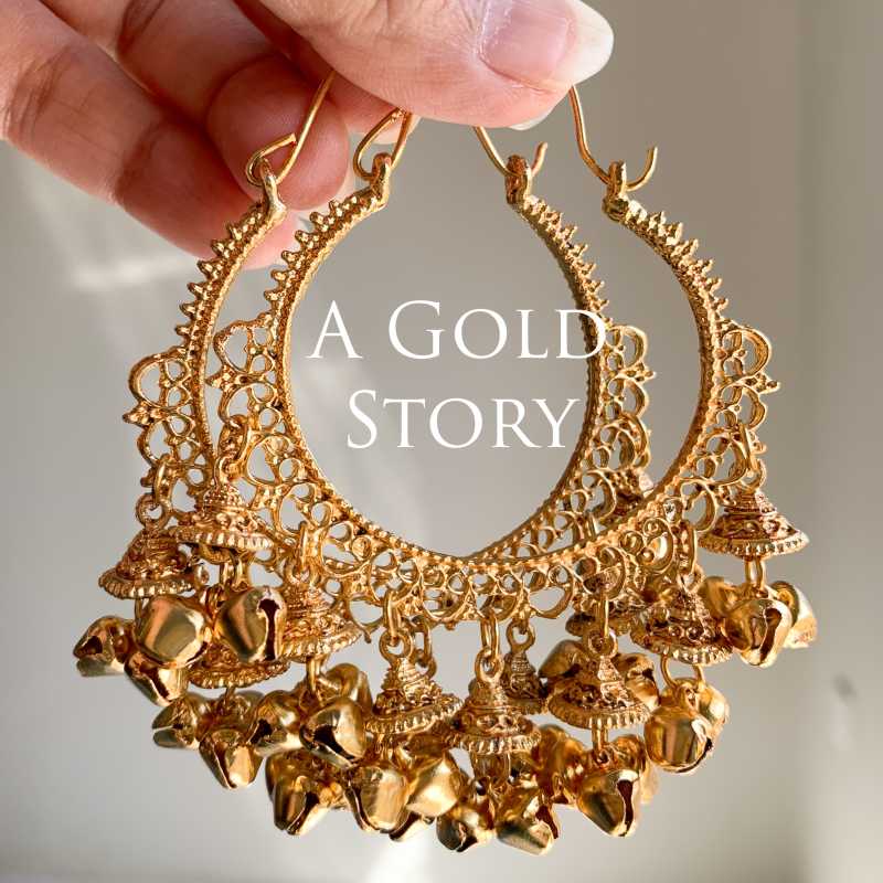 HINA KASHMIRI BALIYAN GOLDEN