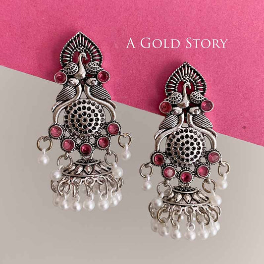 ALMAS EARRINGS RED