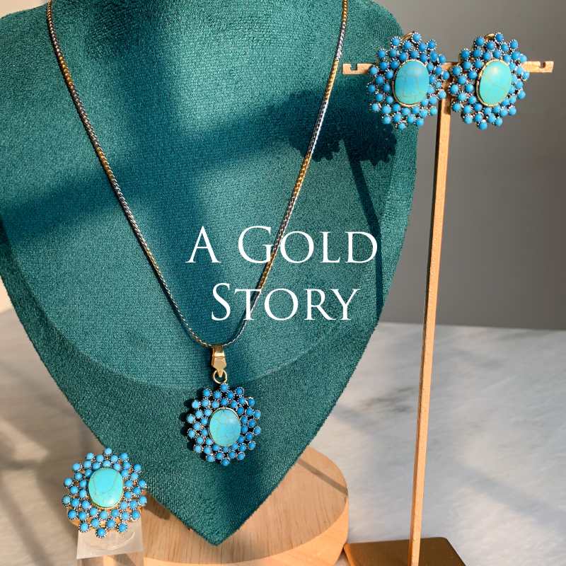 AARIFA PENDANT SET FEROZI