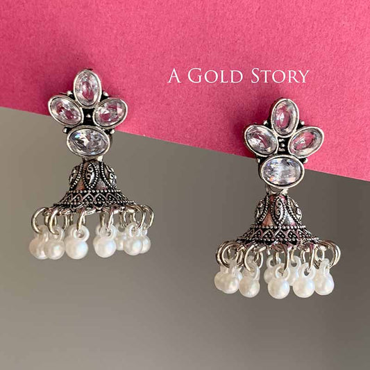 INTISAR CUTE JHUMKIS WHITE