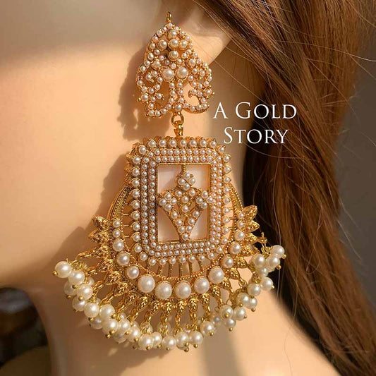 FRIDA EARRINGS GOLDEN PEARL