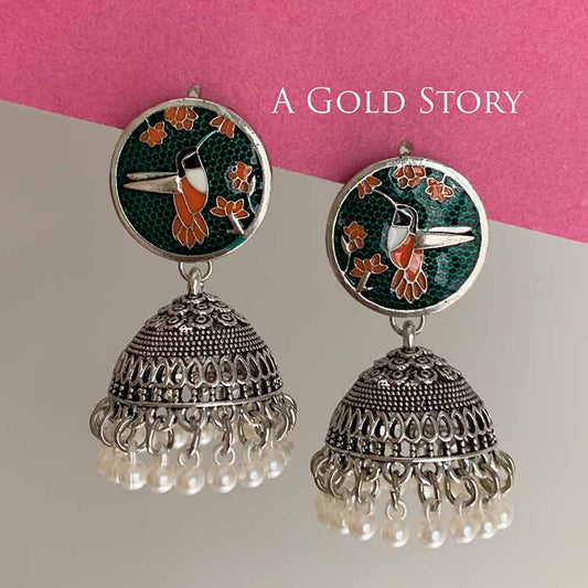 WIDAD JHUMKAY EMERALD GREEN