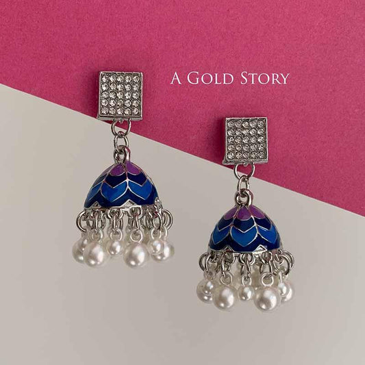 MAHIRA MEENAKARI JHUMKAY BLUE