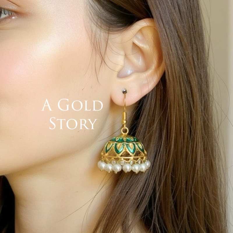 CANDY JHUMKIS TEAL