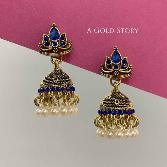 ANAYA JHUMKAY BLUE