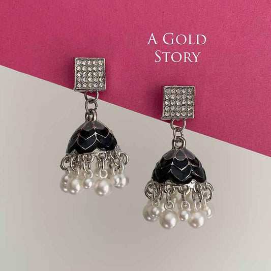 MAHIRA MEENAKARI JHUMKAY BLACK