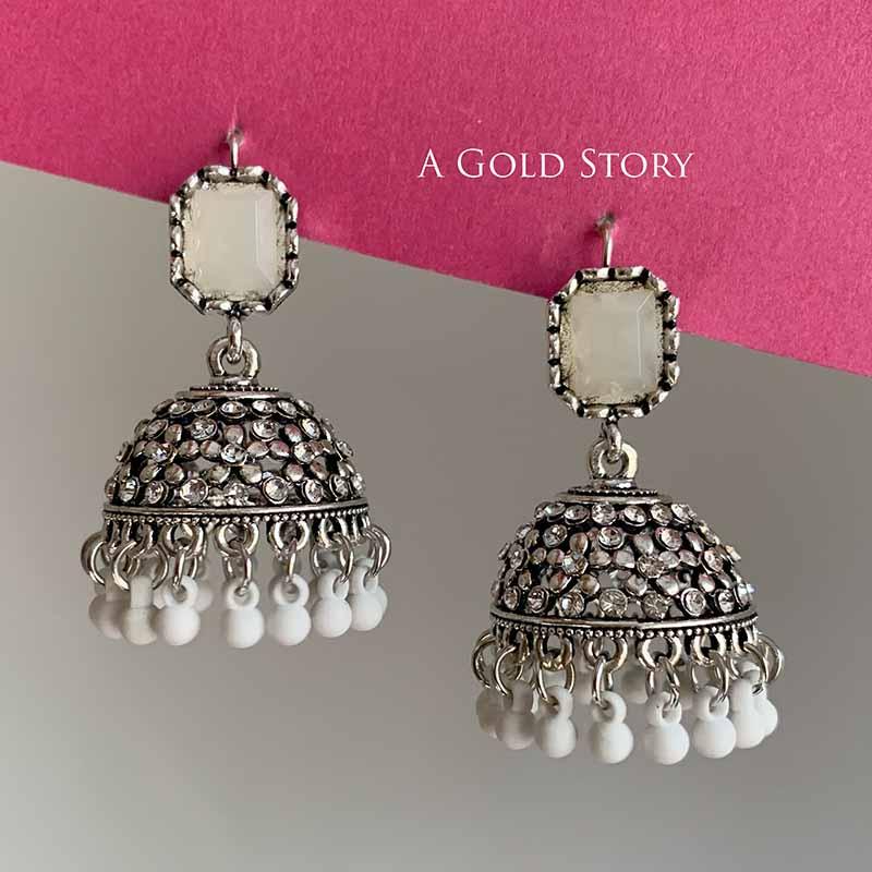 HAREEM JHUMKAY WHITE