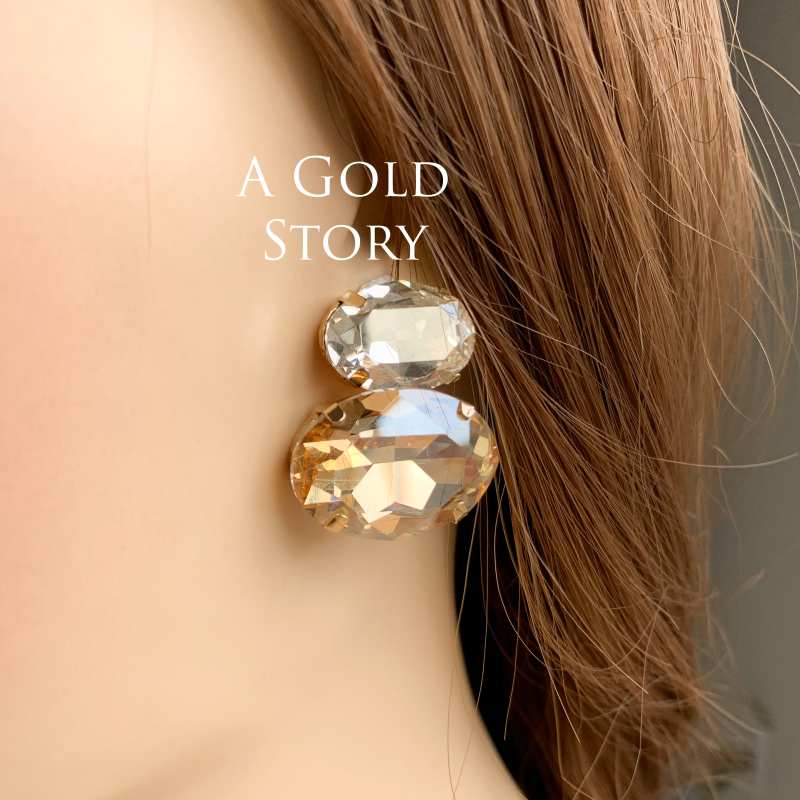 ALINA EARRINGS CHAMPAGNE