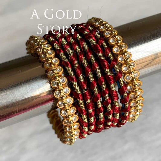 ALEENA BABY BANGLES MAROON