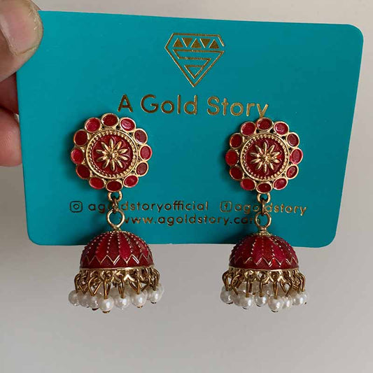 ARWA JHUMKAY HOT PINK