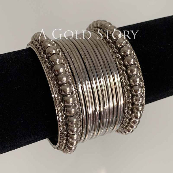 Janpath Bangles JANAN BANGLES SET SILVER β Basics by A Gold Story