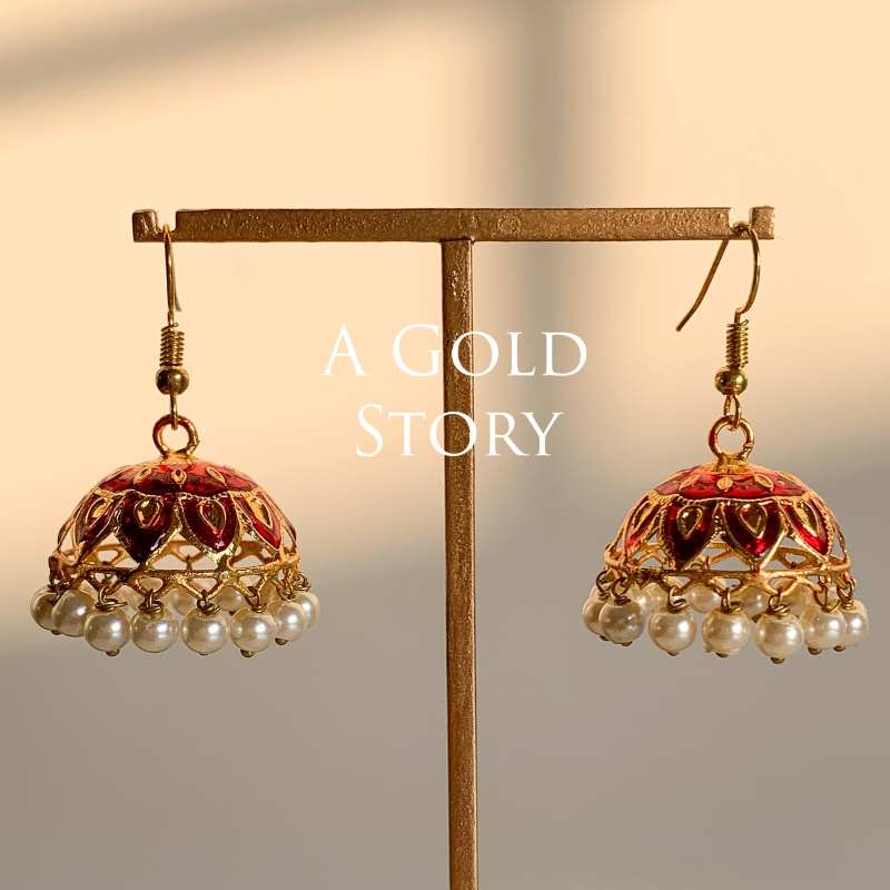 CANDY JHUMKIS RED