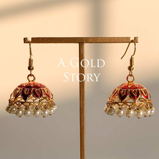 CANDY JHUMKIS RED