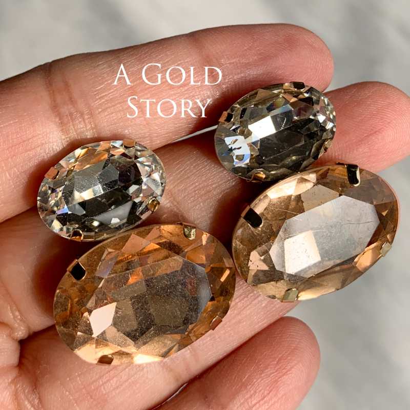 ALINA EARRINGS CHAMPAGNE