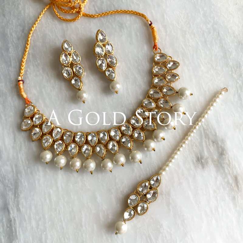 TARYAN NECKALCE SET PEARL