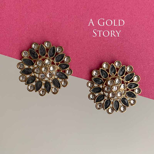 GHINA EARSTUDS TEAL