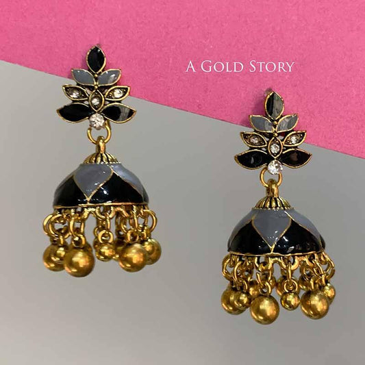 RIMSHA MEENAKARI JHUMKAY BLACK