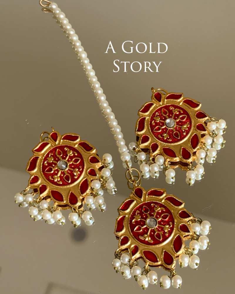 AMAYA MEENAKARI EARSUDS RED