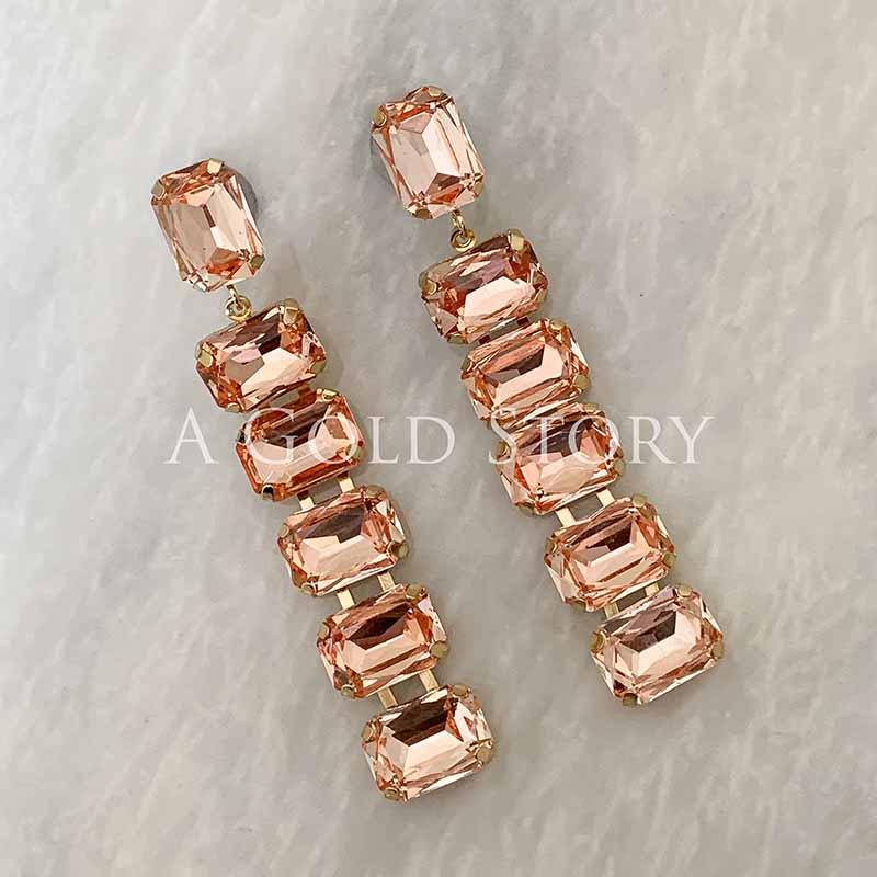 HADIA SHOWER EARRINGS PINK