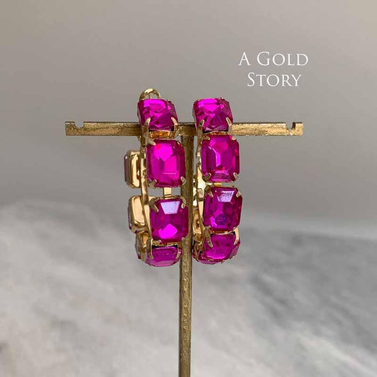 ANABIA HOOPS PINK