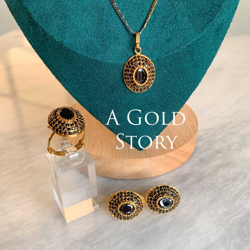 AFRA PENDANT SET BLACK