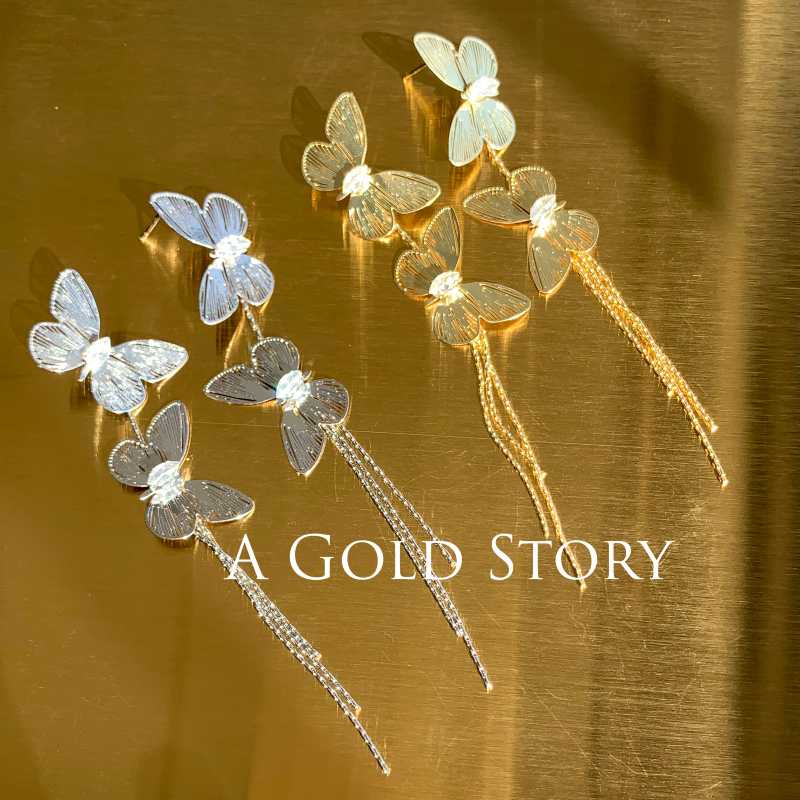 EMMA BUTTERFLY EARRINGS GOLDEN