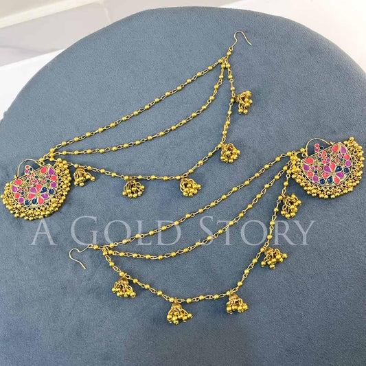 MEENAKARI BALIS WITH SAHARAY 5 - Basics by A Gold Story