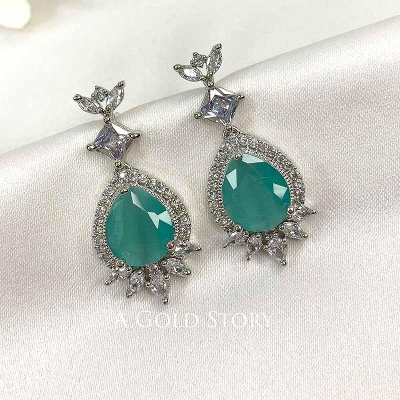 ANUBIS EARRINGS SEA GREEN