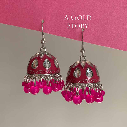 LINA JHUMKAY HOT PINK