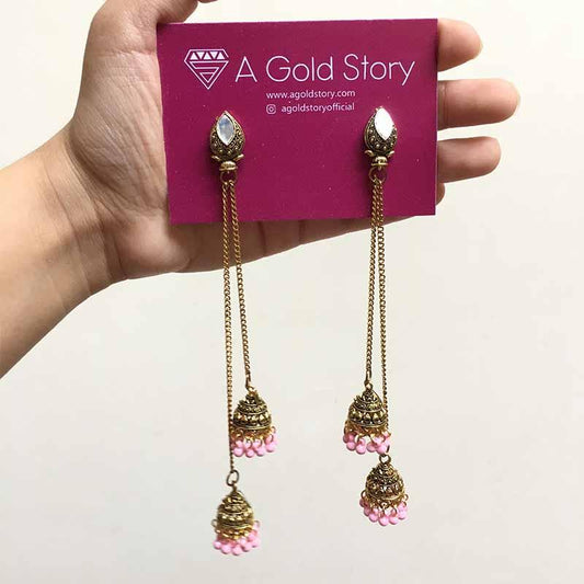 SUHANI CHAIN EARRINGS PINK