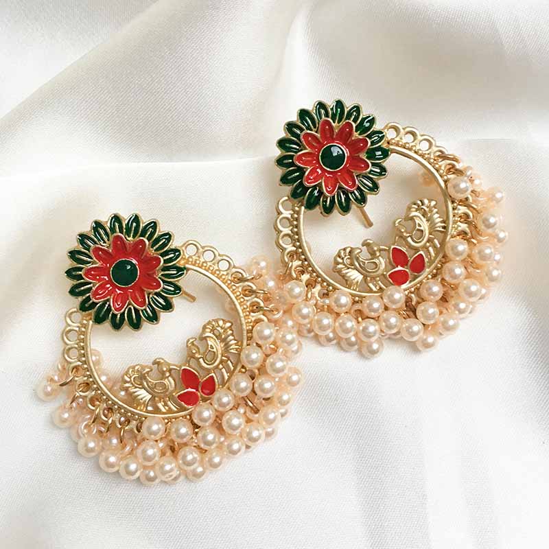 ADHIA EARRINGS GREEN