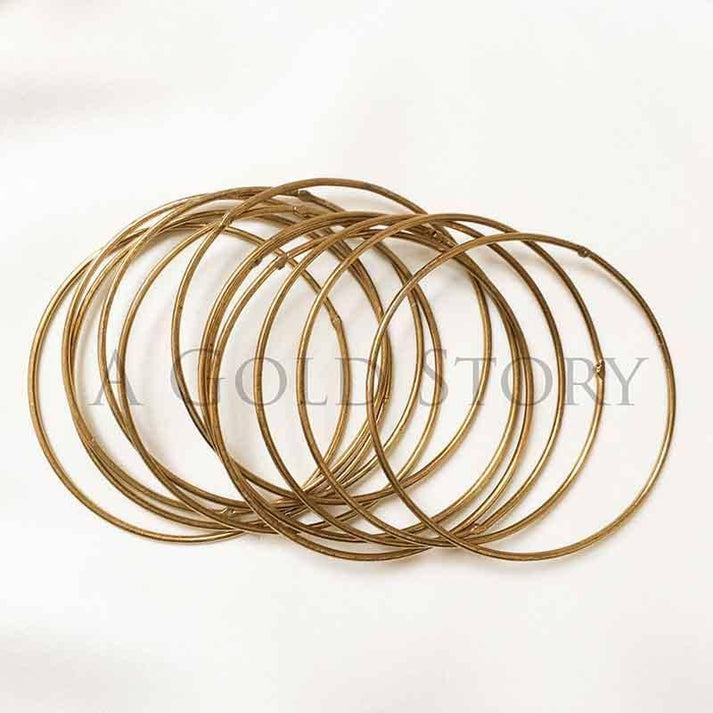 PLAIN METAL BANGLES GOLDEN – Basics by A Gold Story