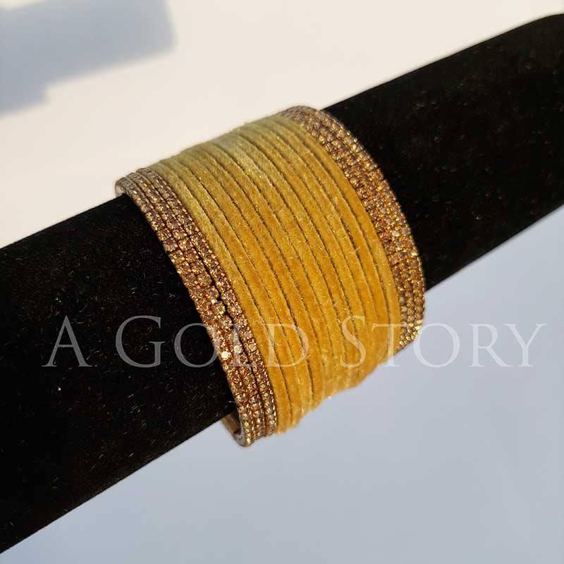 METAL VELVET BANGLES CHAMPGANE - A GOLD STORY