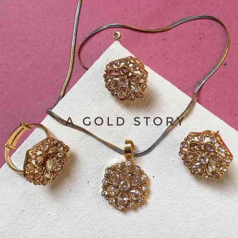 JASMINE PENDANT SET - A GOLD STORY