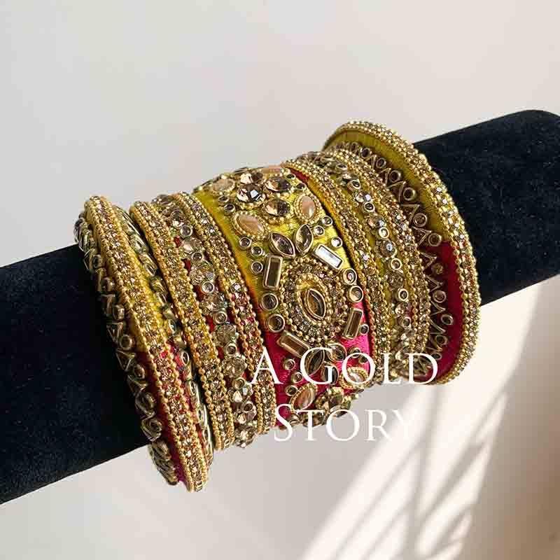 MINAKSHI BANGLES MULTI COLOR - A GOLD STORY