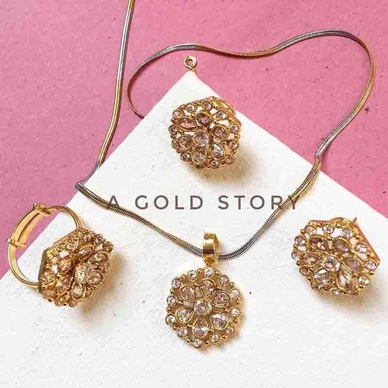 JASMINE PENDANT SET - A GOLD STORY