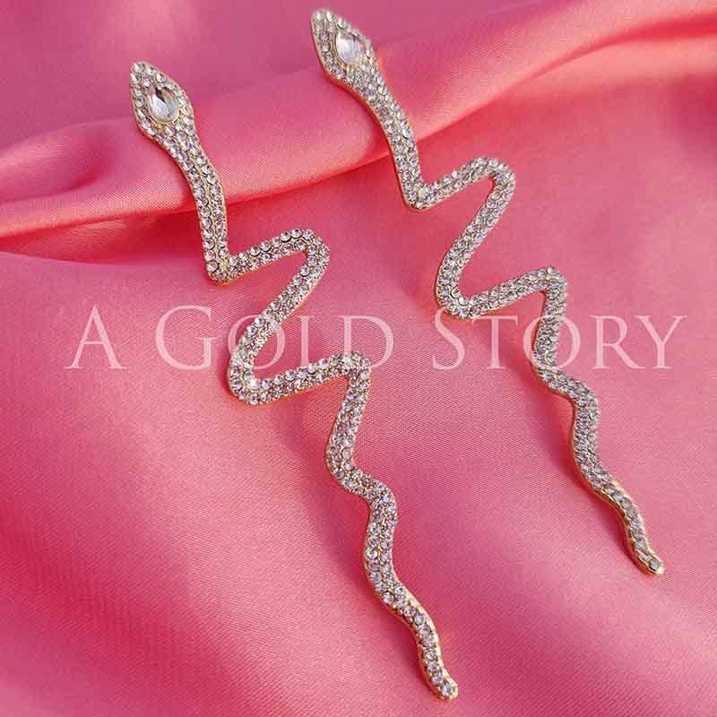 MEDUSA EARRINGS GOLDEN - A GOLD STORY