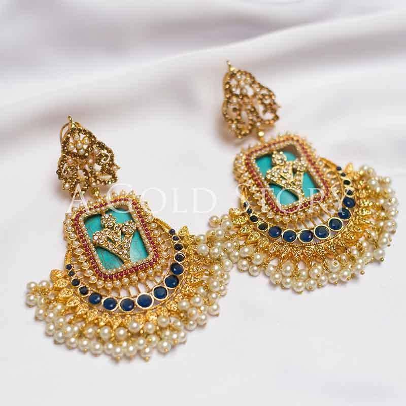 FRIDA EARRINGS FEROZI - A GOLD STORY