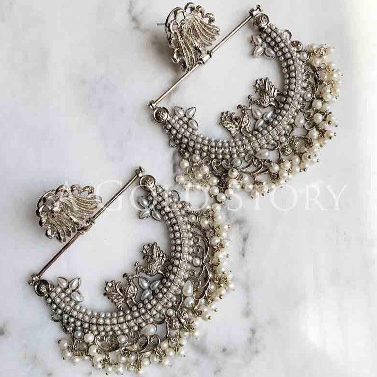 PRENA EARRINGS SILVER - A GOLD STORY