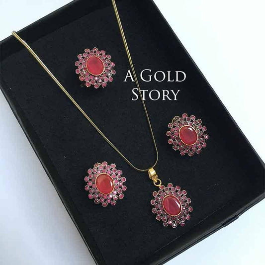 DIANA PENDANT SET RUBY - A GOLD STORY