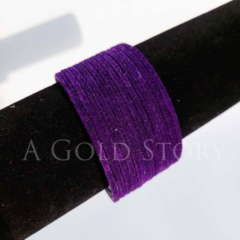 METAL VELVET BANGLES PURPLE - A GOLD STORY